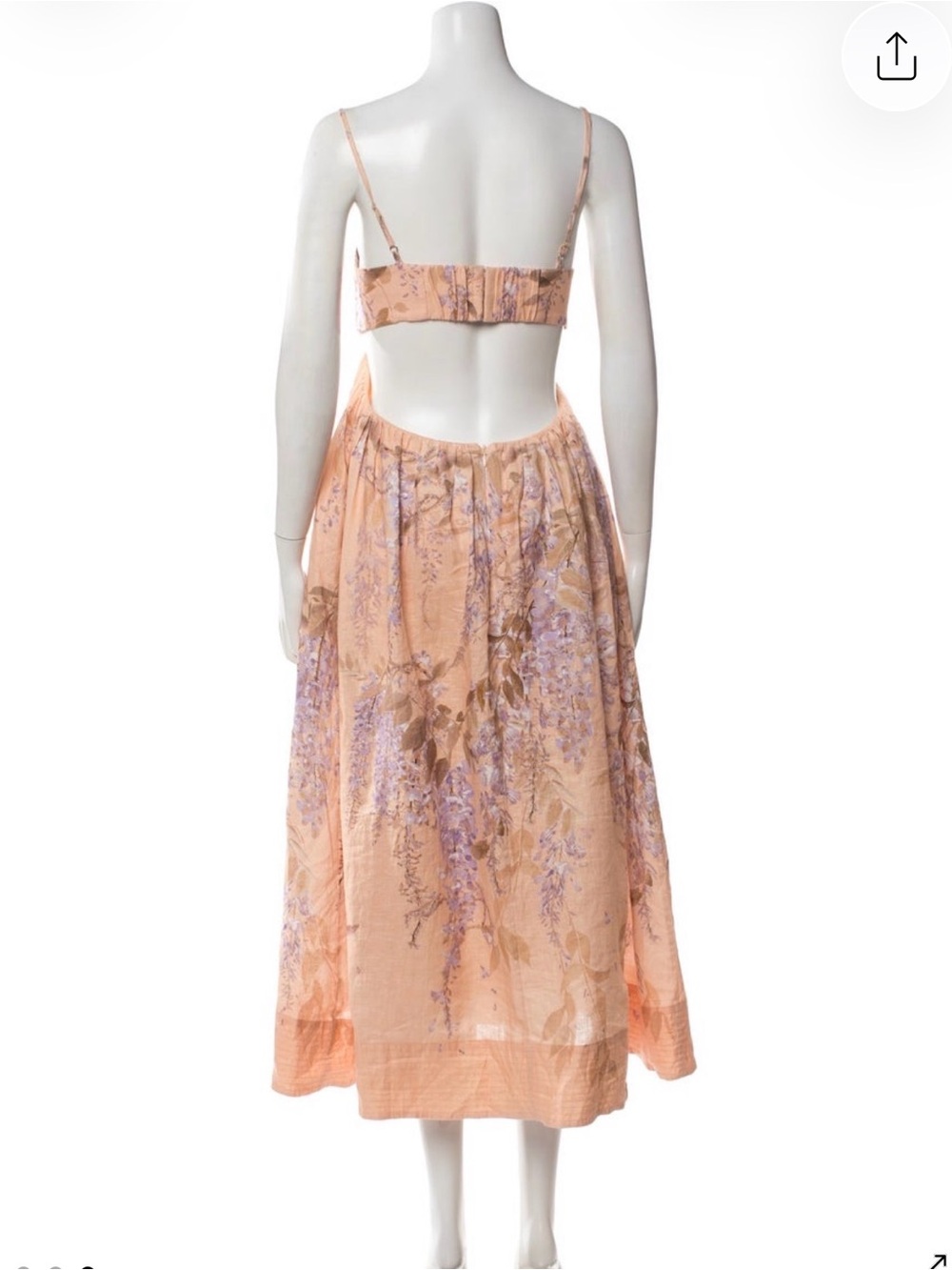 Zimmermann Rosa Bralette Dress Size 1 - Picture 3 of 4
